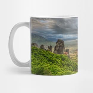 Monasteries on the top of Giant rocks seem miraculous and make Meteora one of the most spectacular places in Greece. Mug